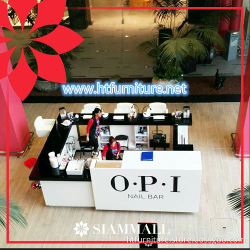 China retailer Modern nail bar kiosk for sale
